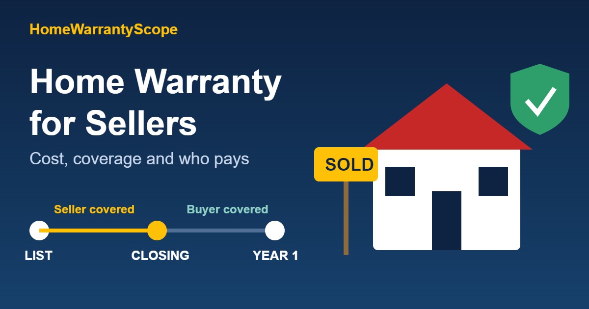 Home warranty for sellers timeline from listing to closing and the first year for the buyer