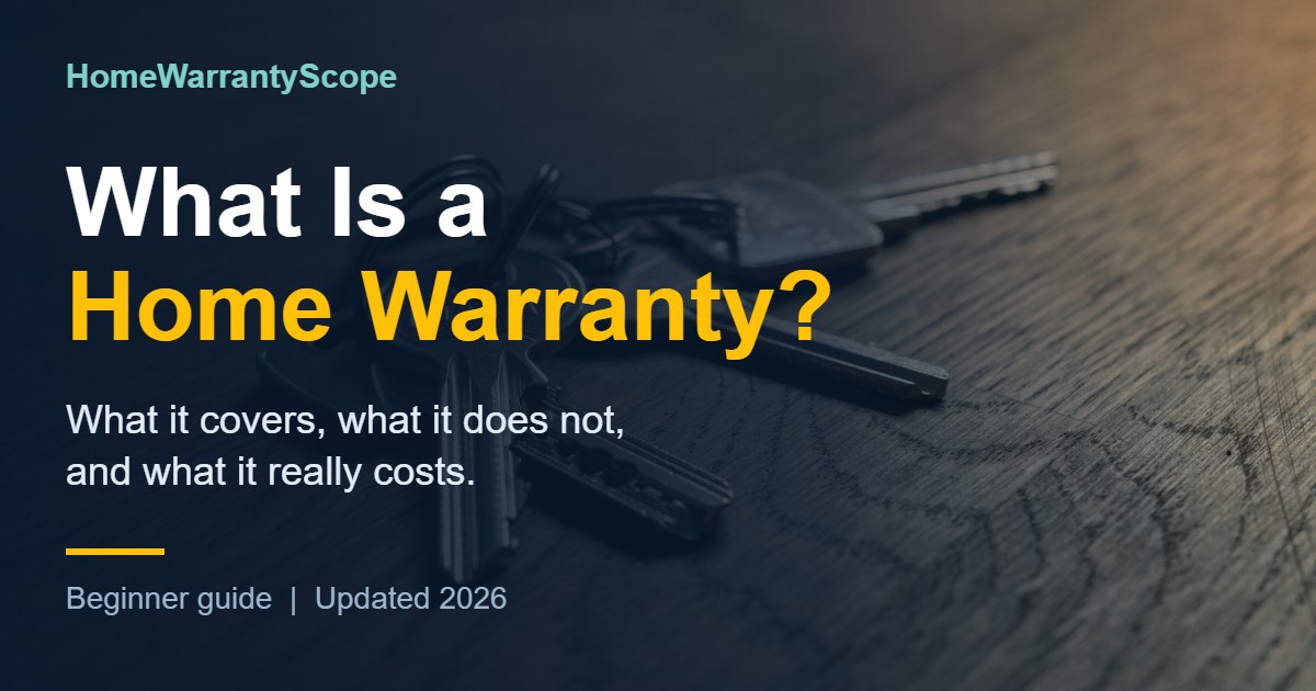 What is a home warranty: house model and keys on a table